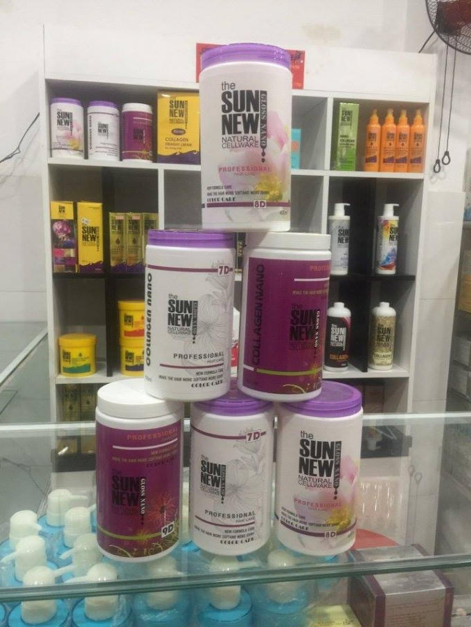 Sản phẩm mỹ phẩm hiệu The Sunnew được quảng cáo bán rầm rộ.
