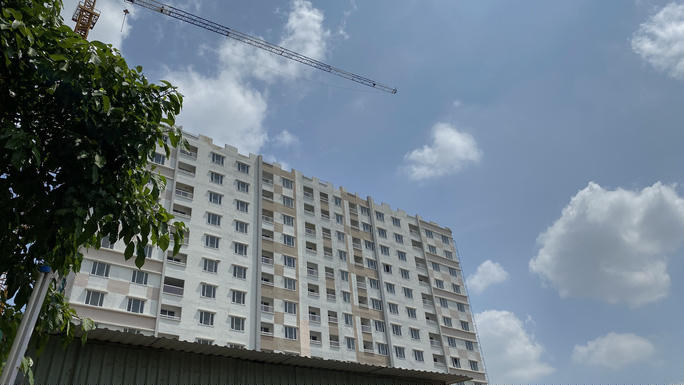 Một dự án nhà ở xã hội ở quận Tân Bình, TP HCM đang được triển khai. Ảnh: Lê Phong