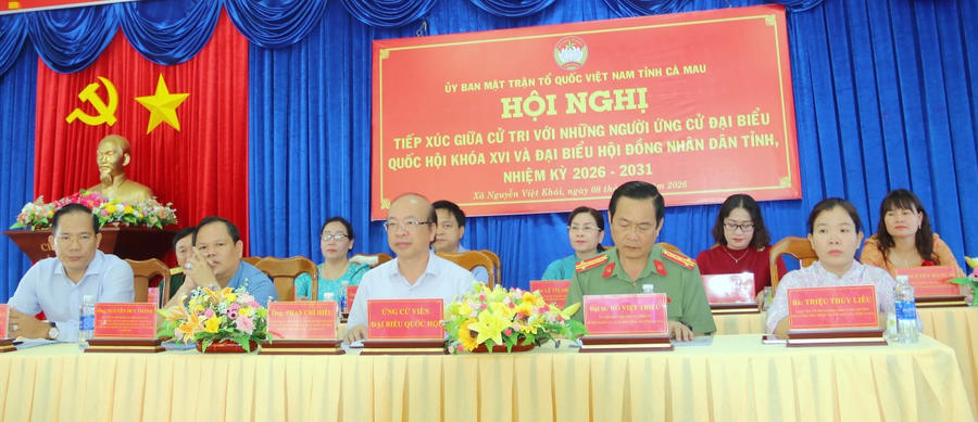 Ứng cử viên ĐBQH khóa XVI và đại biểu HĐND tỉnh nhiệm kỳ 2026 – 2031, tham dự Hội nghị.
