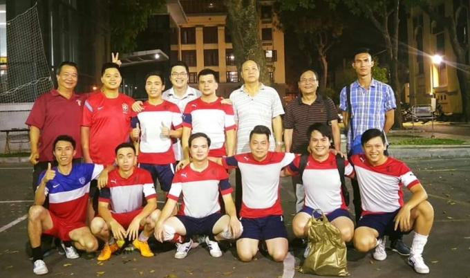 Các cầu thủ Đại học Luật Hà Nội đã thi đấu xuất sắc, xứng đáng Nhất bảng A của mùa giải này.