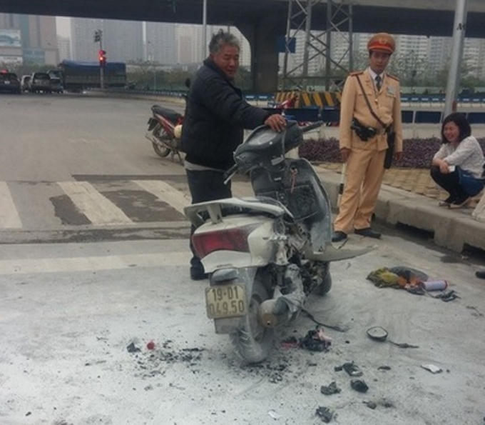 Hiện trường nơi xảy ra vụ việc. (Ảnh: Hoàng Hải).