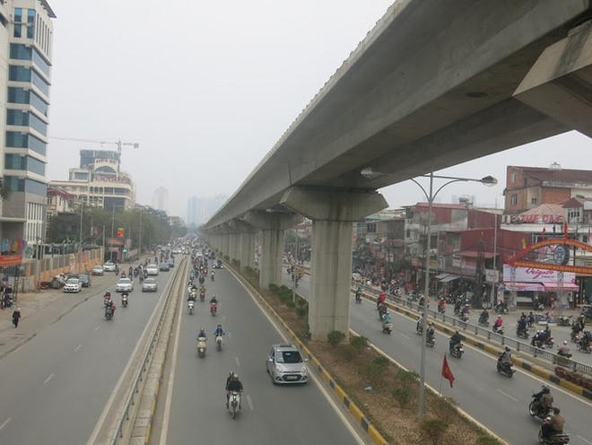 Dự án đường sắt Cát Linh - Hà Đông. Ảnh internet.