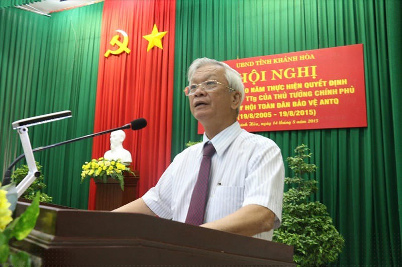 Ông Nguyễn Chiến Thắng khi còn đương chức Chủ tịch UBND tỉnh Khánh Hòa. 