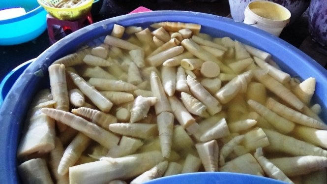 Măng ngâm hóa chất có màu trắng phau. Ảnh: minh họa