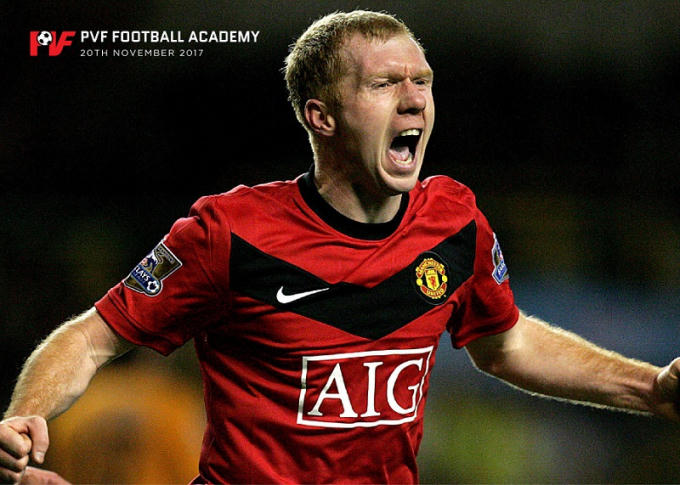 Hai cựu danh thủ của CLB Manchester Untied là Ryan Giggs và Paul Scholes sẽ có mặt tại PVF trong dịp khai trương Trung tâm ngày 20/11 (Ảnh: Getty)