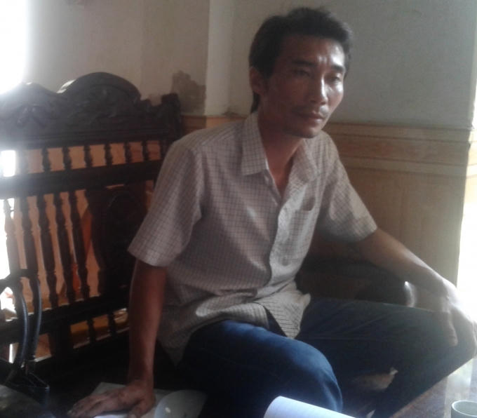 Anh Đồng bức xúc chia sẻ việc bị tàu kiểm ngư đâm chìm ngày 16/11. Ảnh: Nguyệt Chi