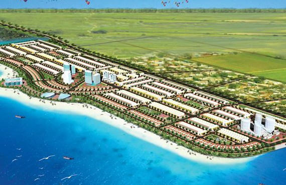 Phối cảnh Dự án lấn biển Tây Bắc Rạch Giá. Ảnh: Internet