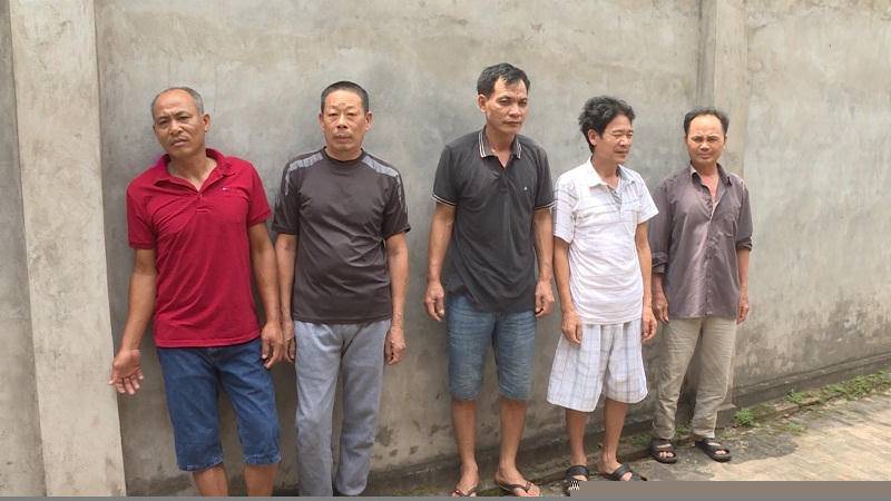 Các đối tượng bị bắt giữ