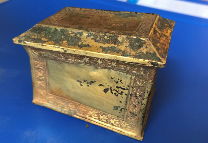 Hộp xá lị Tháp Nhạn 1 trong 3 hiện vật đang được lưu giữ tại Bảo tàng tỉnh Nghệ An vừa được công nhận là bảo vật quốc gia.