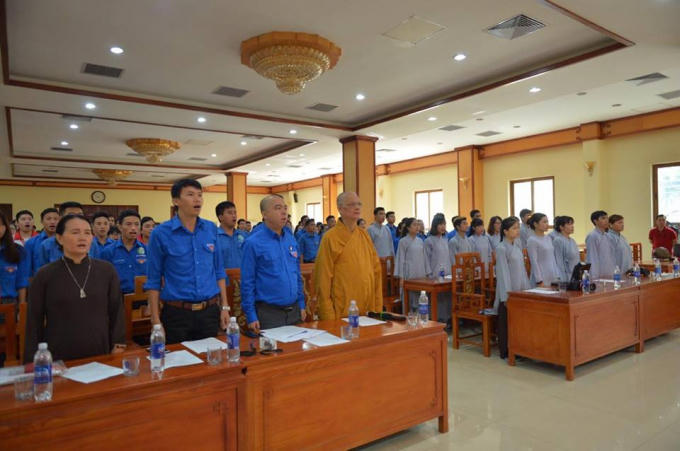Lễ chào cờ.