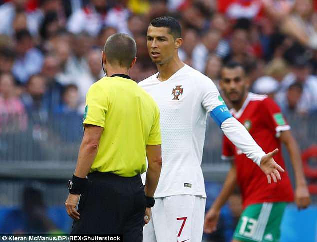 Các trọng tài tại World Cup đang chịu rất nhiều áp lực từ phía Ronaldo?