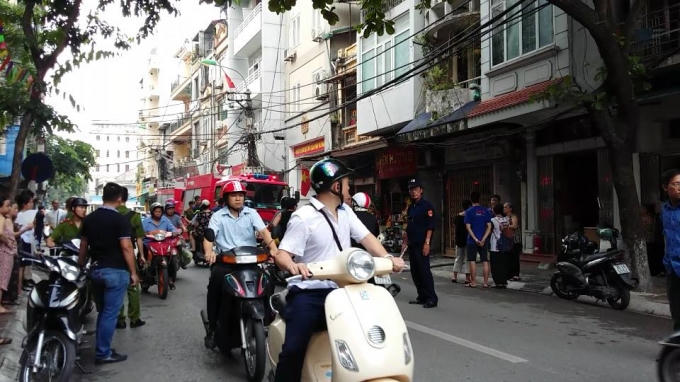 Khu vực xảy ra vụ cháy.