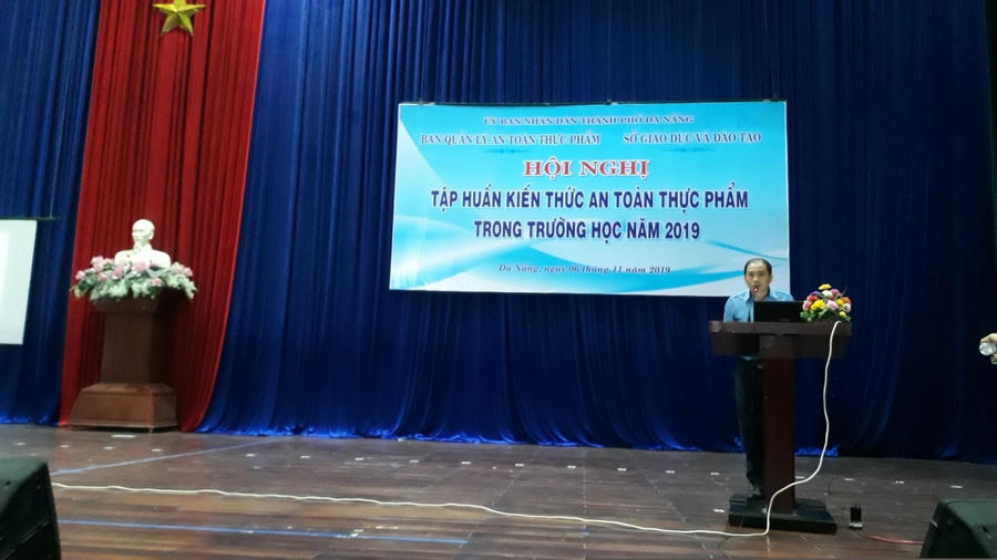 Ông Nguyễn Minh Tiến – Phó Trưởng ban Ban Quản lý ATTP phát biểu khai mạc.
