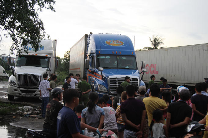 Hiện trường nơi xảy ra vụ án mạng.