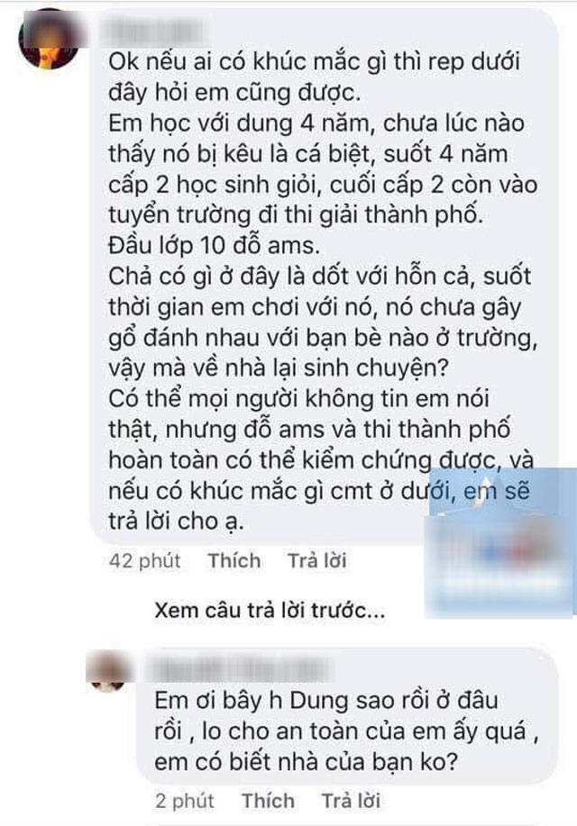 Tài khoản facebook được cho là bạn của D lên tiếng bênh vực bạn