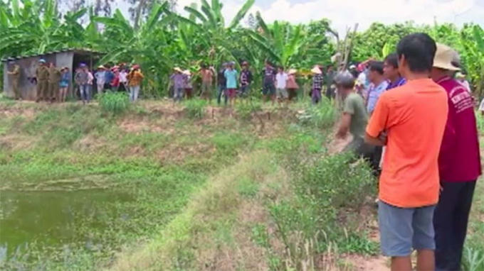 Hiện trường nơi phát hiện thi thể bé N. (Ảnh: báo Vietnamnet)