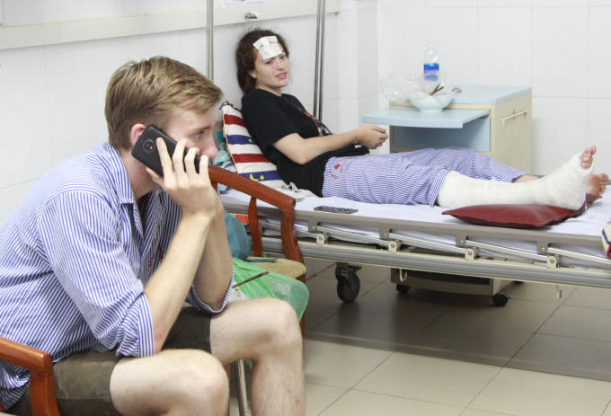 2 trong 4 nạn nhân người nước ngoài hiện đã qua cơn nguy kịch.