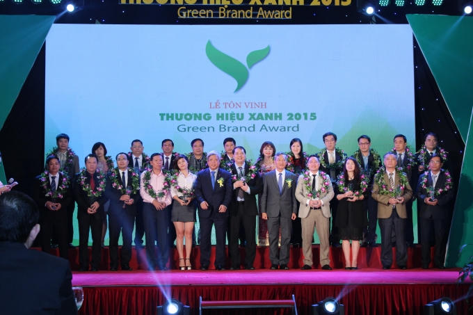 Top doanh nghiệp đạt giải Thương hiệu Xanh năm 2015