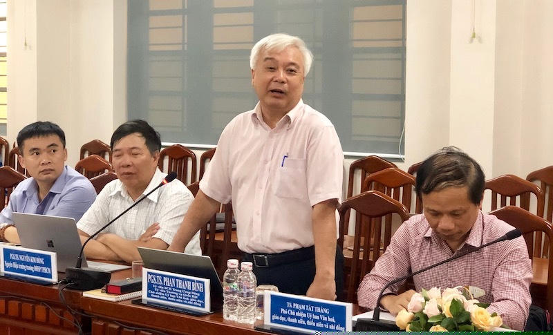 PGS.TS Phan Thanh Bình, Chủ nhiệm Uỷ ban Văn hoá, giáo dục, thanh niên, thiếu niên và nhi đồng Quốc hội