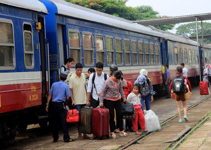 Giá vé tàu dịp nghỉ lễ 30/4 và 1/5 sẽ được giảm tối đa lên tới 50%. (Ảnh: GTVT)