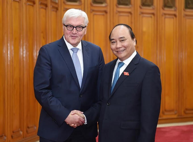Thủ tướng Nguyễn Xuân Phúc đã tiếp đón Bộ trưởng Ngoại giao Đức Frank-Walter Steinmeier.