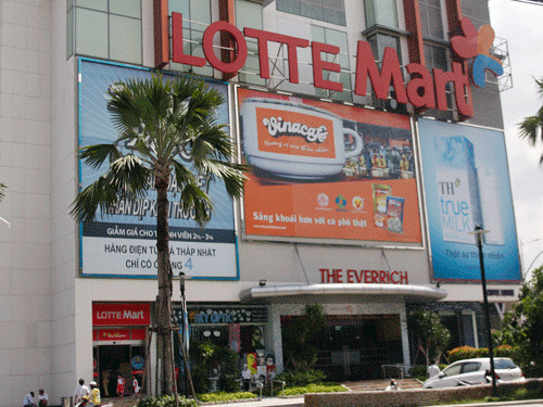 Siêu thị Lottte Mart.