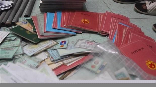 Tang vật của một vụ án tín dụng đen. Ảnh minh họa. (Nguồn: TTXVN)