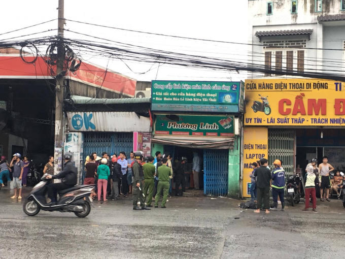 Cửa hàng nơi xảy ra vụ việc đau lòng.