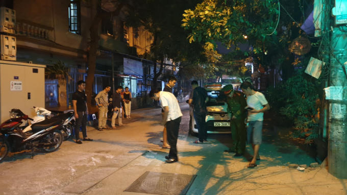Công an có mặt tại hiện trường.