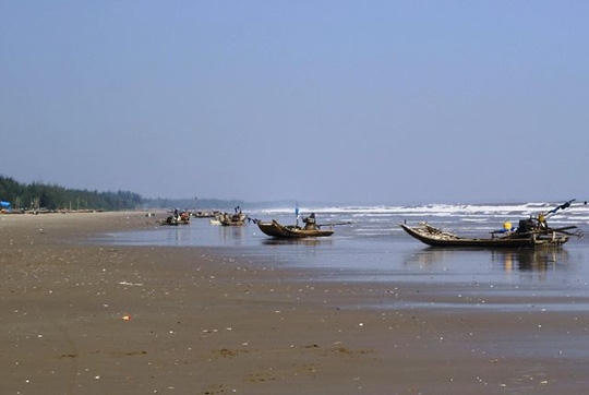 Bãi biển nơi em Chung chẳng may gặp nạn.