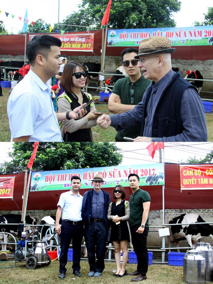 Đoàn công tác Báo Đời sống & Tiêu dùng trao đổi với Tiến sĩ Micheal L. Rosen, Thành viên HĐQT, Tổng Giám đốc GTN Foods. Ảnh: Huy Pham