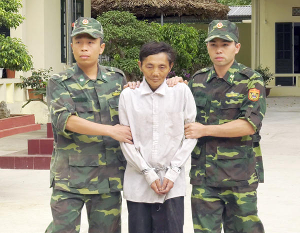 Đối tượng Khứ tại Đồn Biên phòng Trịnh Tường.