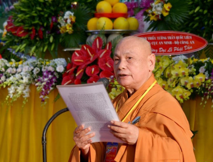 HT.Thích Thiện Nhơn đọc Diễn văn Phật đản PL.2561