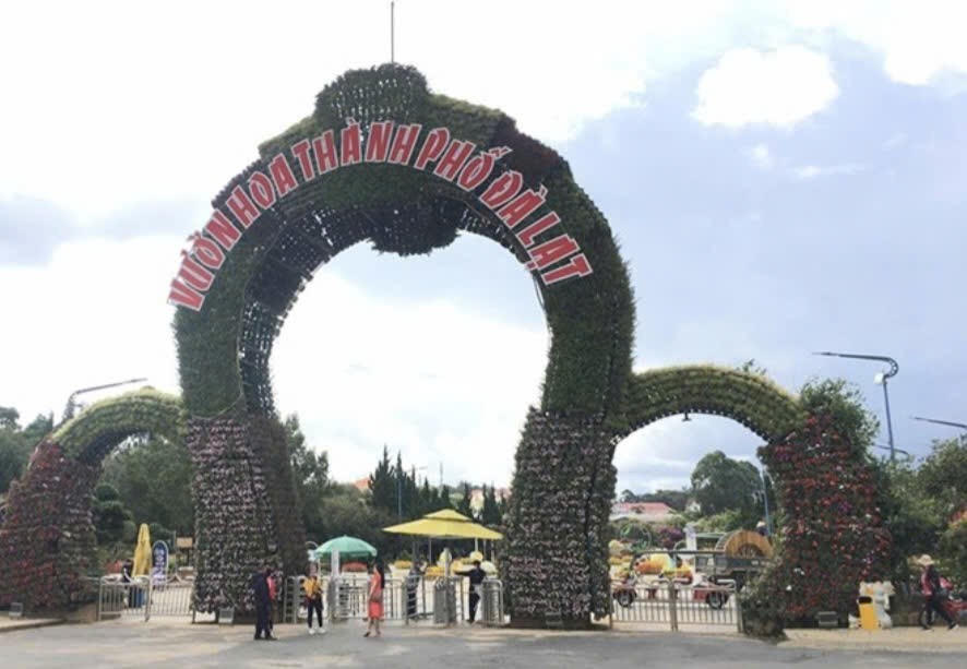 Vườn hoa Đà Lạt là điểm đến hấp dẫn. Trong những ngày Xuân nơi đây thu hút rất nhiều du khách. Ảnh: K.L