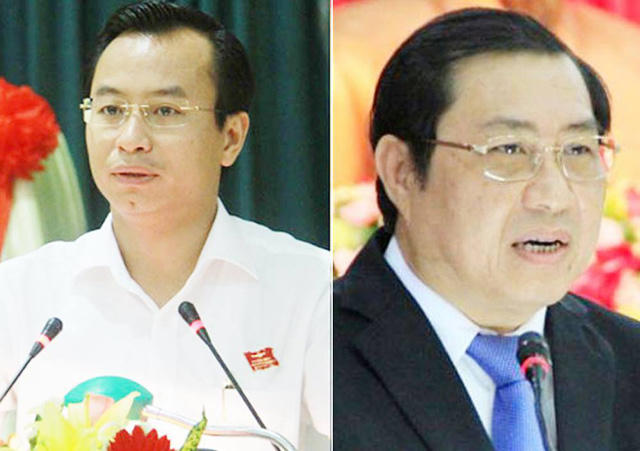 Bí thư Đà Nẵng Nguyễn Xuân Anh và Chủ tịch Đà Nẵng Huỳnh Đức Thơ.