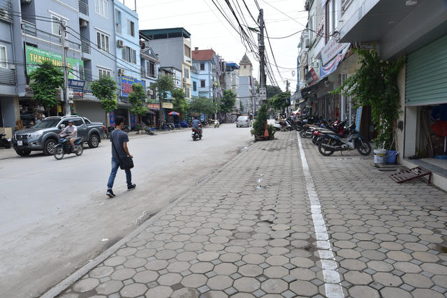 Một đoạn ngõ mở rộng đã hoàn thiện.