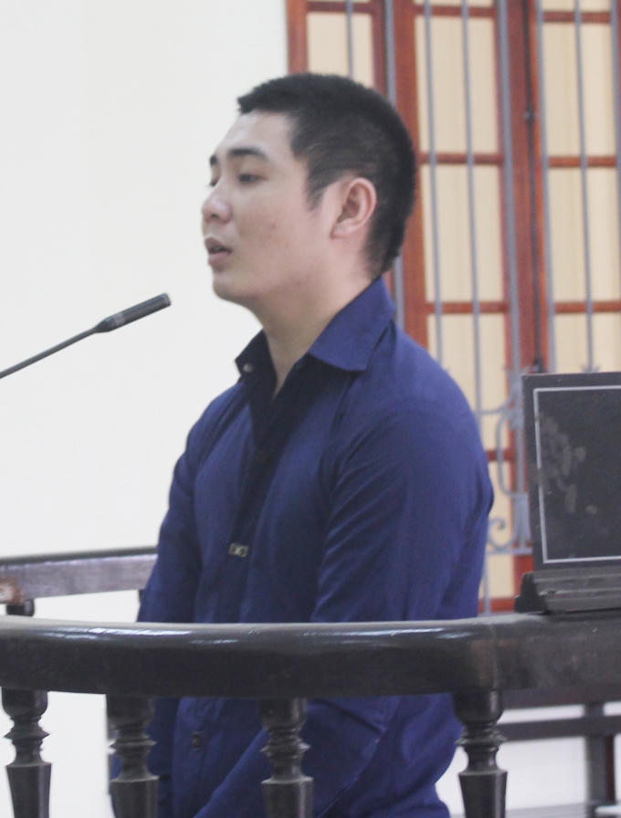 Bị cáo trong phiên xét xử.