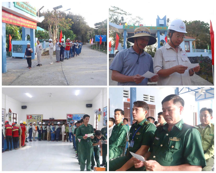 Tại đảo Hòn Khoai (xã Đất Mũi), cán bộ, chiến sĩ và các lực lượng đang làm nhiệm vụ trên đảo đã được tổ chức bỏ phiếu bầu cử và đã hoàn thành theo kế hoạch sáng nay.