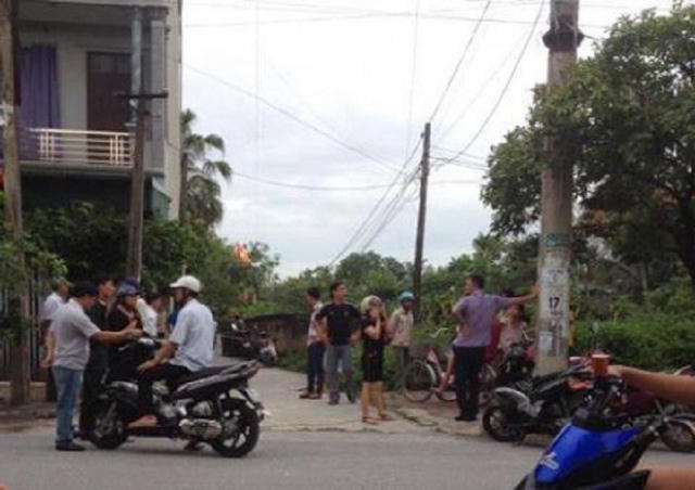 Lối vào miếu Thần Bảo Lộc nơi xảy ra vụ án mạng.