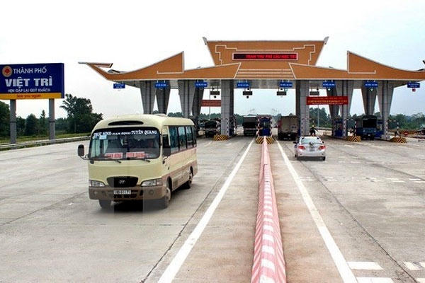 Trạm thu phí cầu Việt Trì mới (Ảnh: Internet)