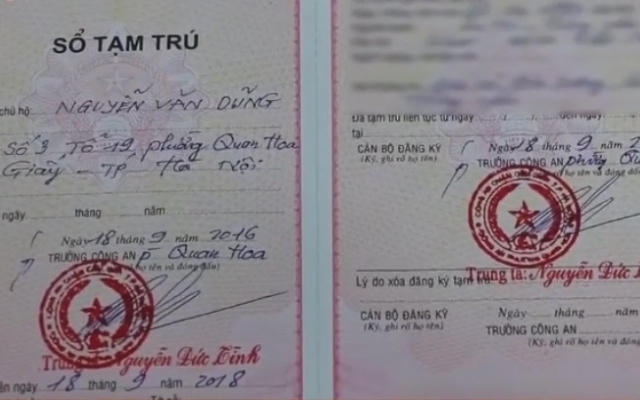 Vạch trần đường dây làm sổ tạm trú giả