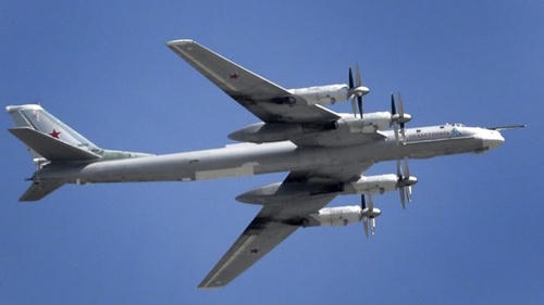 Máy bay ném bom Tu-95. (Ảnh: AFP)