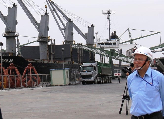 Hệ thống bến cảng của Formosa để nhập, xuất hàng hóa (Ảnh: Văn Định).