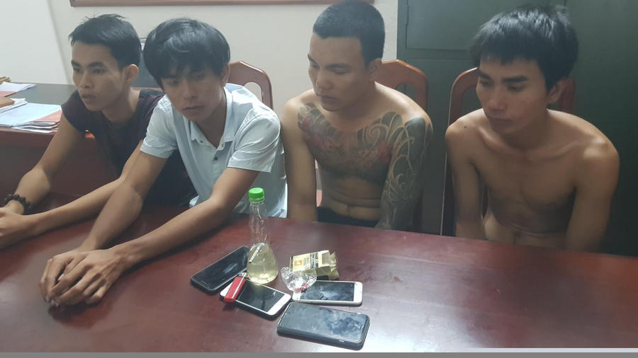 Các đối tượng bị bắt giữ.