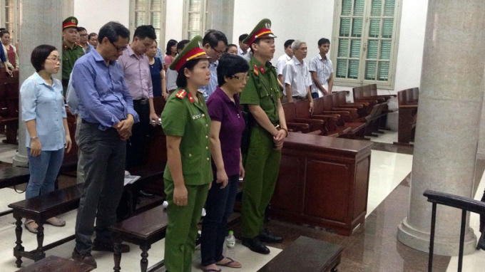 Bị cáo Châu Thị Thu Nga trước tòa. (Ảnh: báo Vietnamnet)