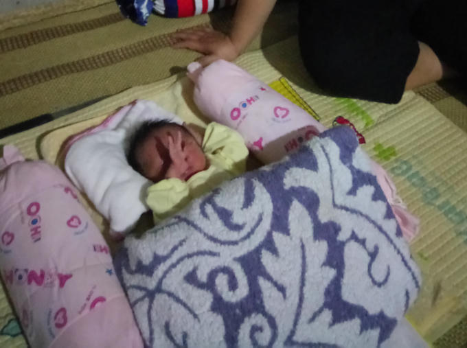 Cháu bé sau khi được chăm sóc đã khỏe mạnh trở lại