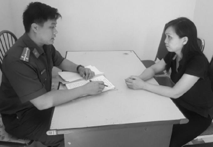 Bà Phương làm việc với cơ quan công an.