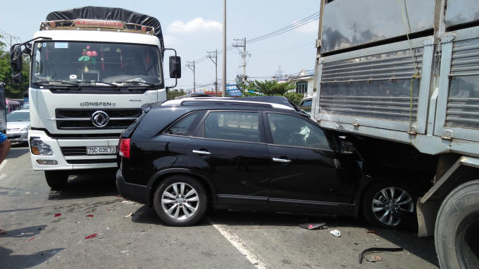 Hiên trường vụ tai nạn.