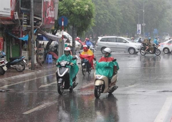 Mưa giông sẽ diễn ra trong ngày 6/6.