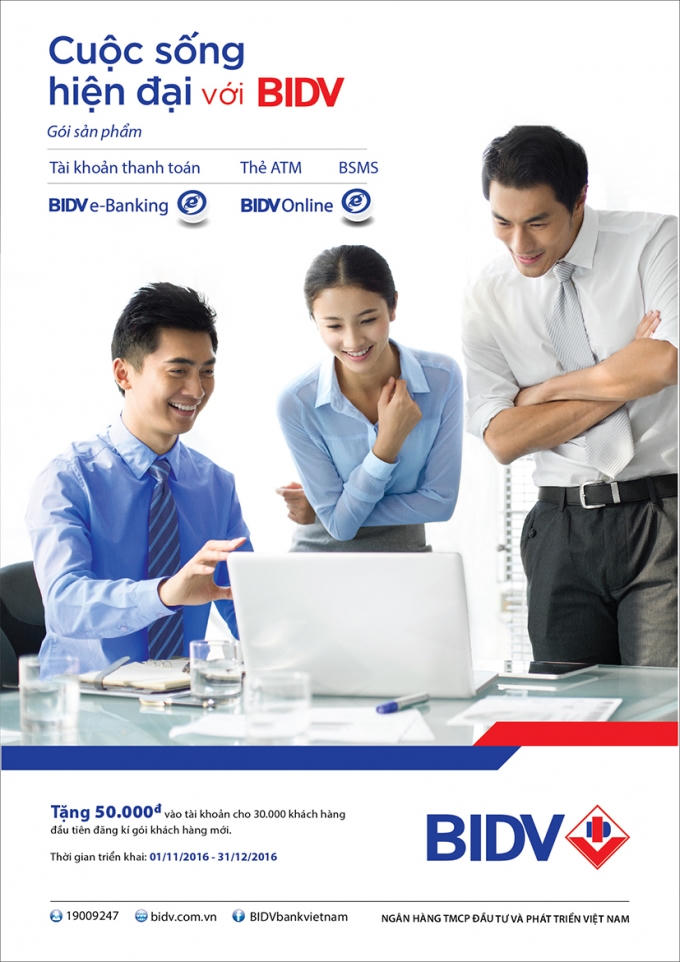 Cuộc sống hiện đại c&ugrave;ng BIDV